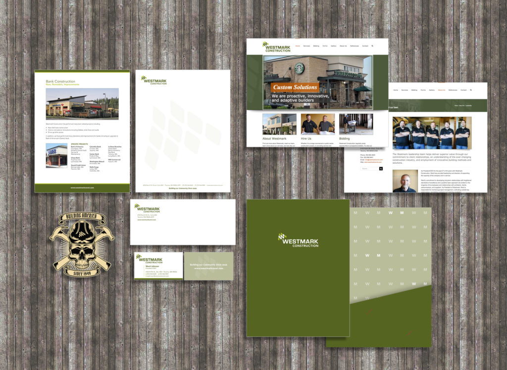 branding logo website design for construction company