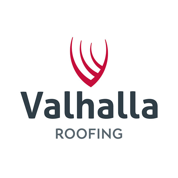 commercial construction building roofing contractor logo design